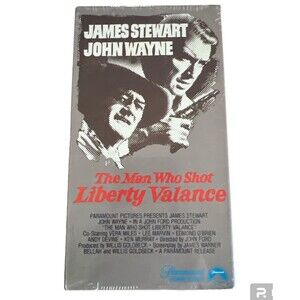 The Man Who Shot Liberty Valance VHS SEALED Watermarks Paramount NO BARCODE 1979